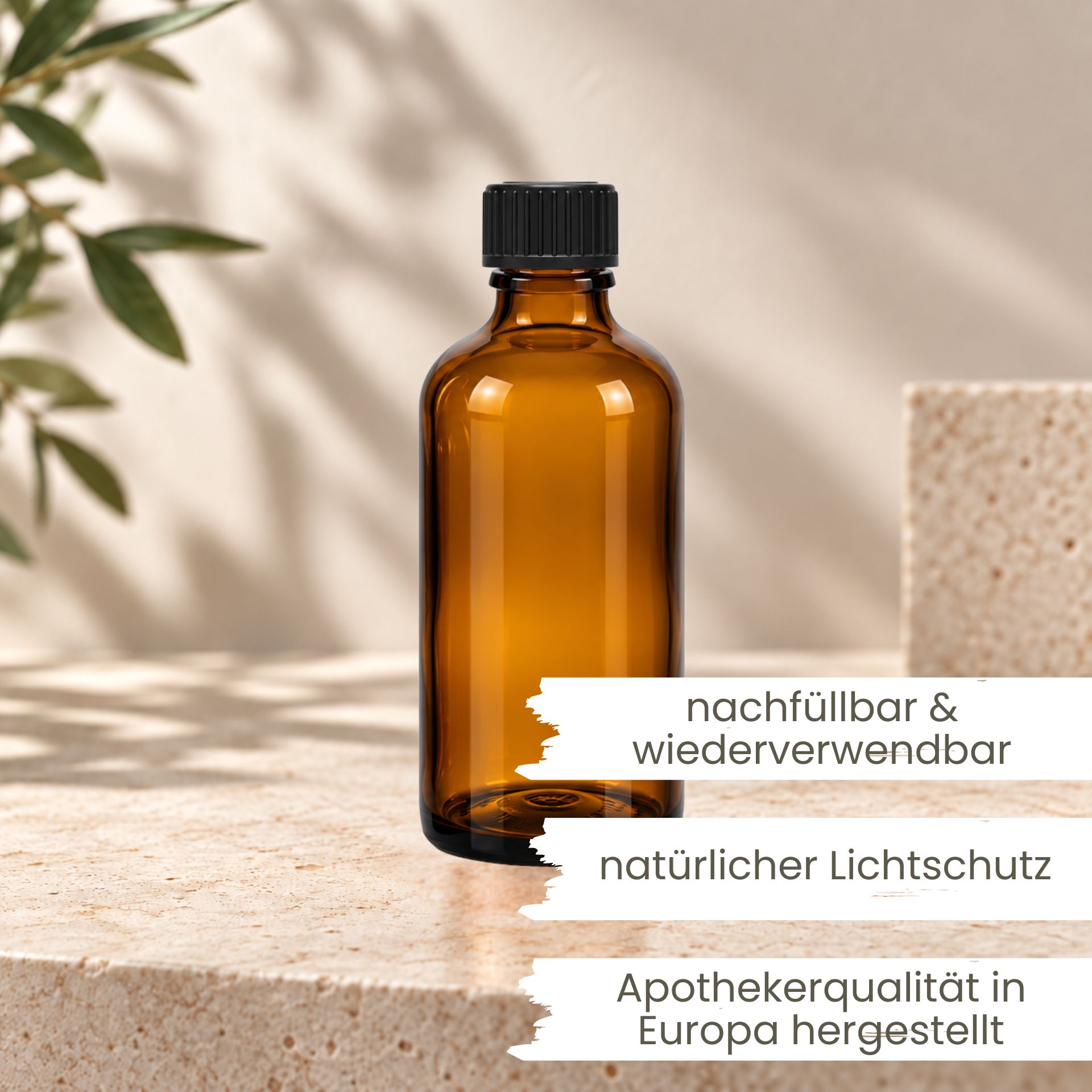 Apothekerflasche  100 ml braun