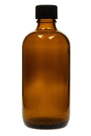 Braune Glasflasche 100 ml mit Schraubverschluss 