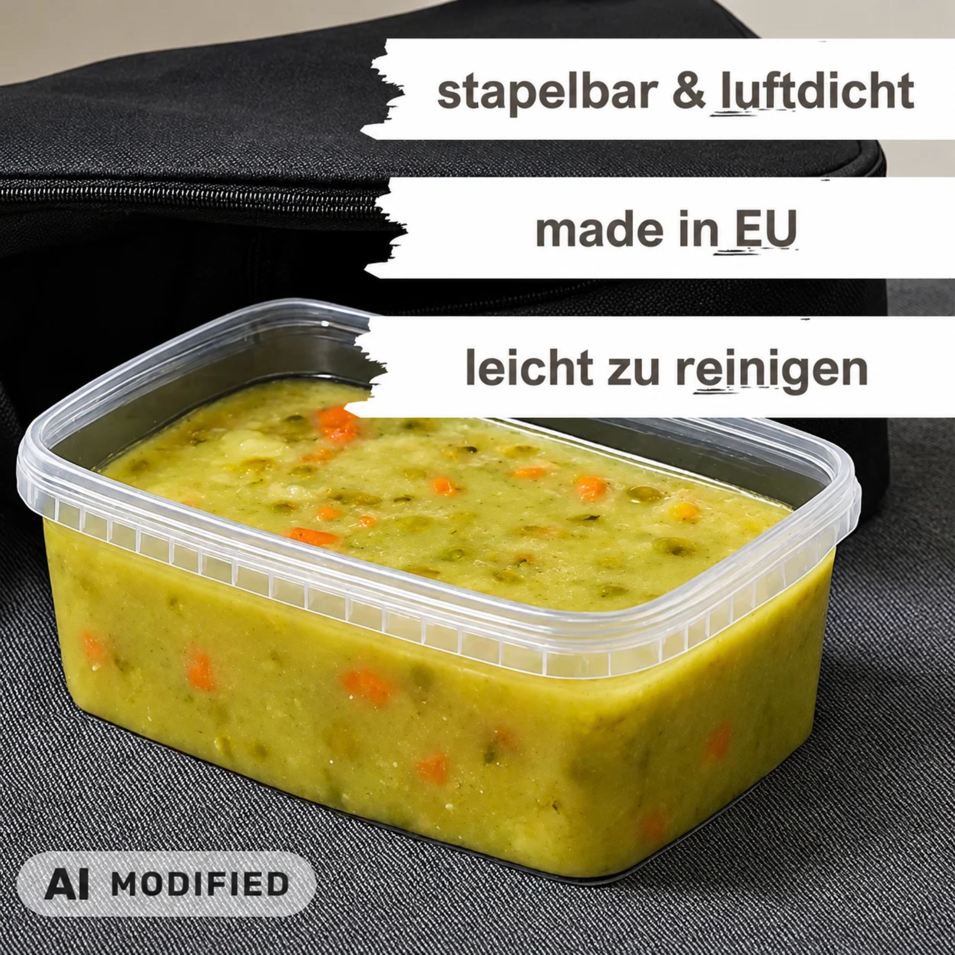 Kunststoffdose 1200 ml Frischhaltebox mit Deckel