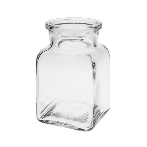 mikken 150 ml Gewürzgläser kaufen Korkenglas mit Deckel Glasdose Bonbongläser quadratisch viereckig rechteckig