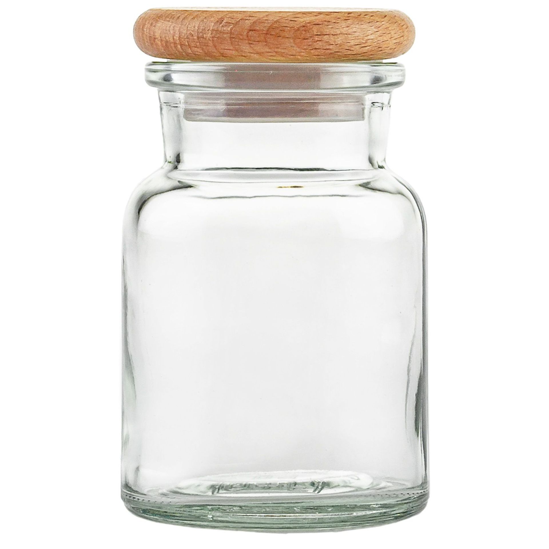 Gewürzglas  150 ml rund mit Holzdeckel