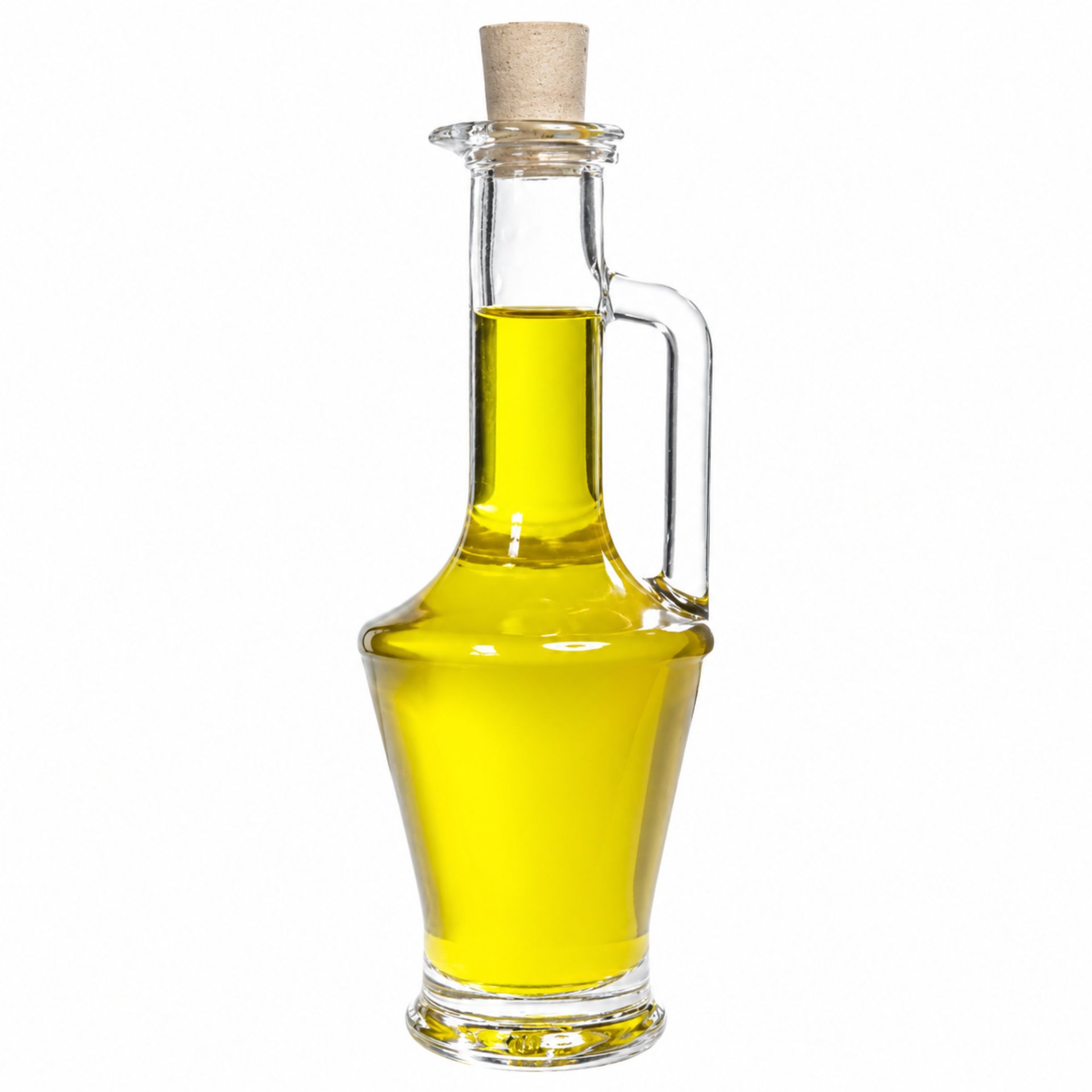 50 ml Glasflasche in Amphorenform mit Korken, ideal für Liköre oder Essenzen