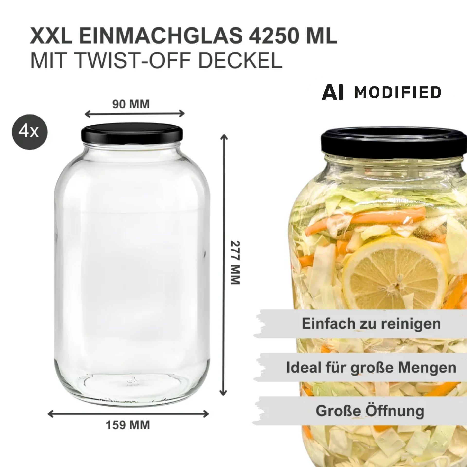Fermentier Starter Set 4 x 4,25 Liter