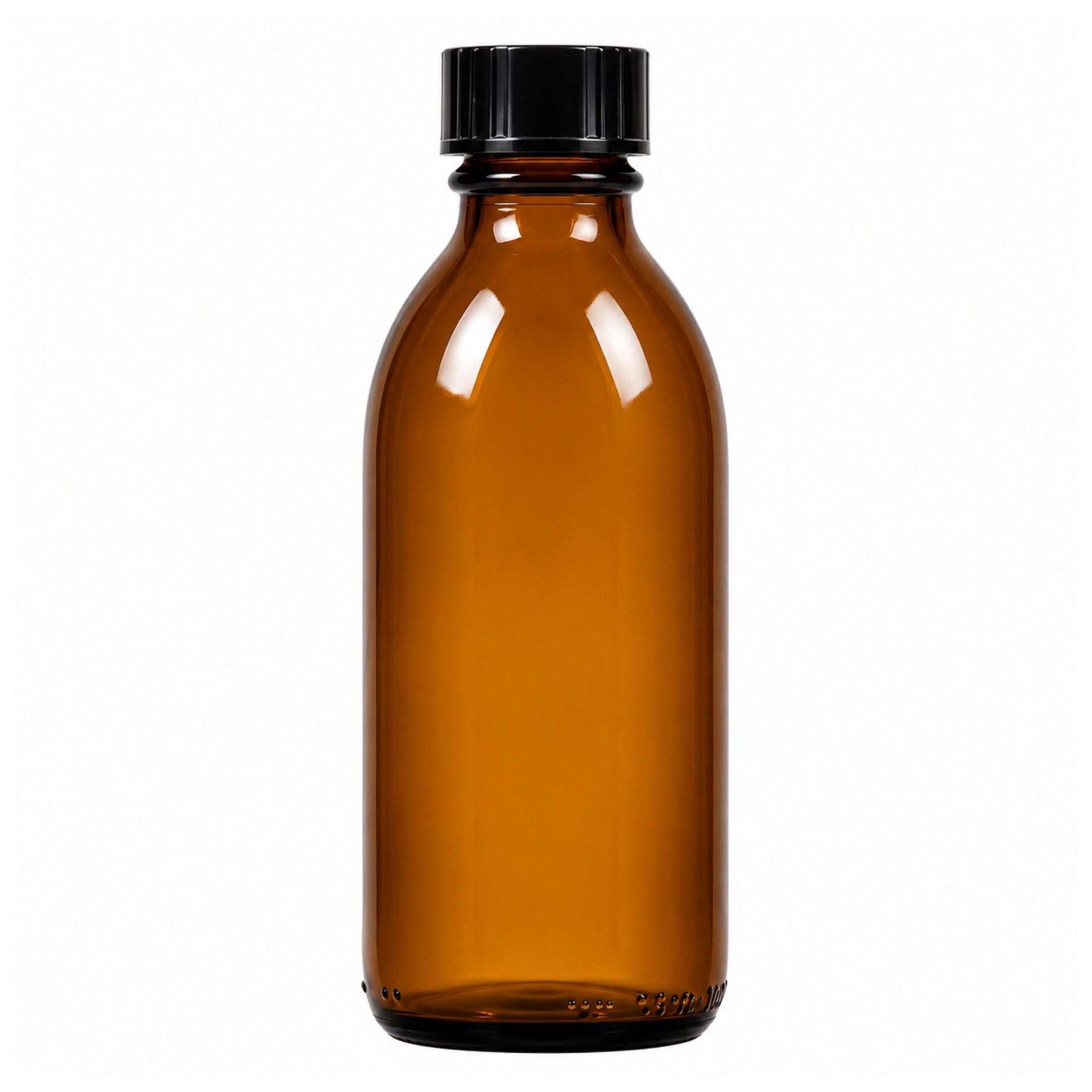Apothekerflasche 100 ml mit Schraubverschluss aus Klarglas - Ideal zur Aufbewahrung von Flüssigkeiten.