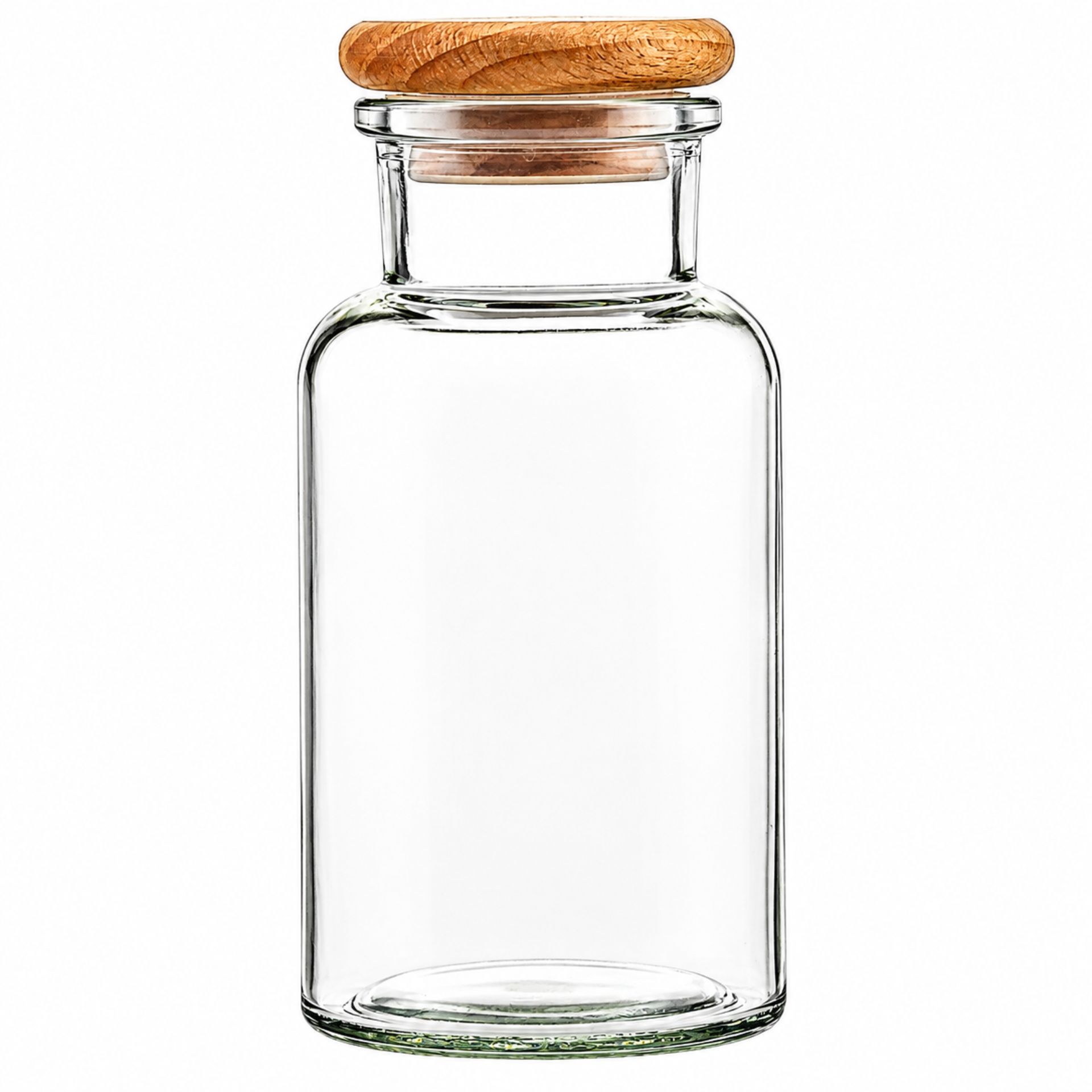 Gewürzglas  300 ml Vorratsglas rund mit Holzdeckel