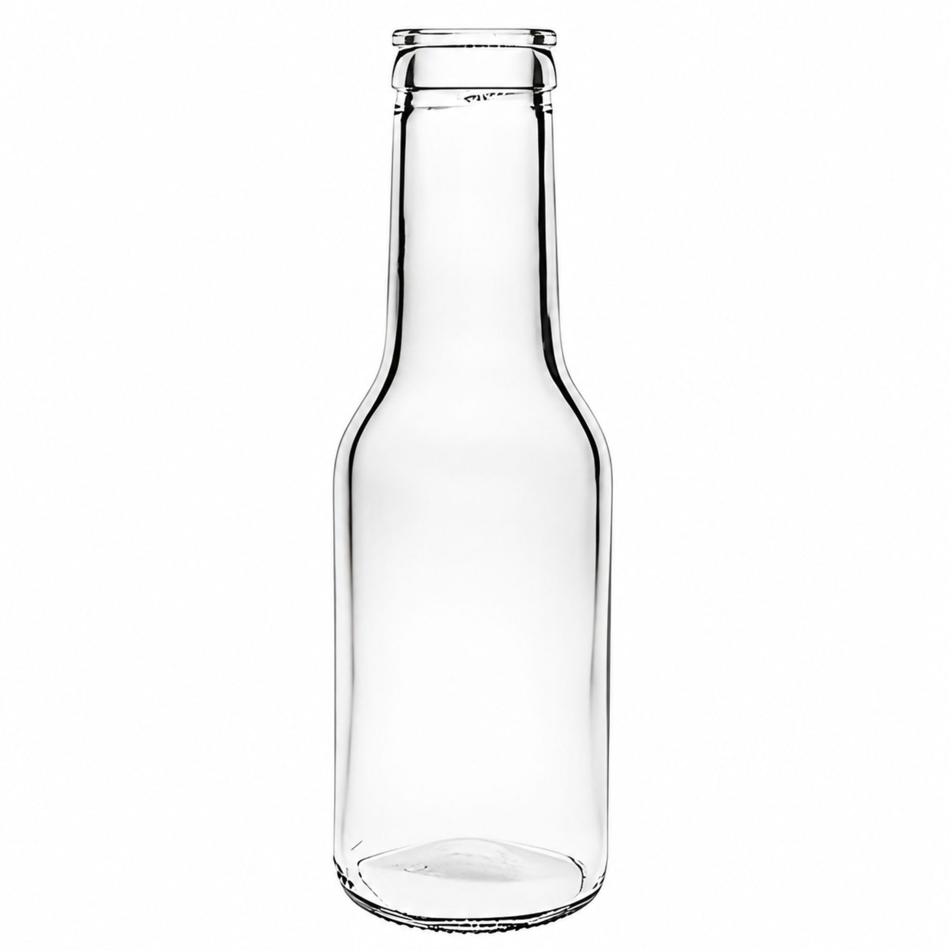 Glasflasche  150 ml rund mit Korken