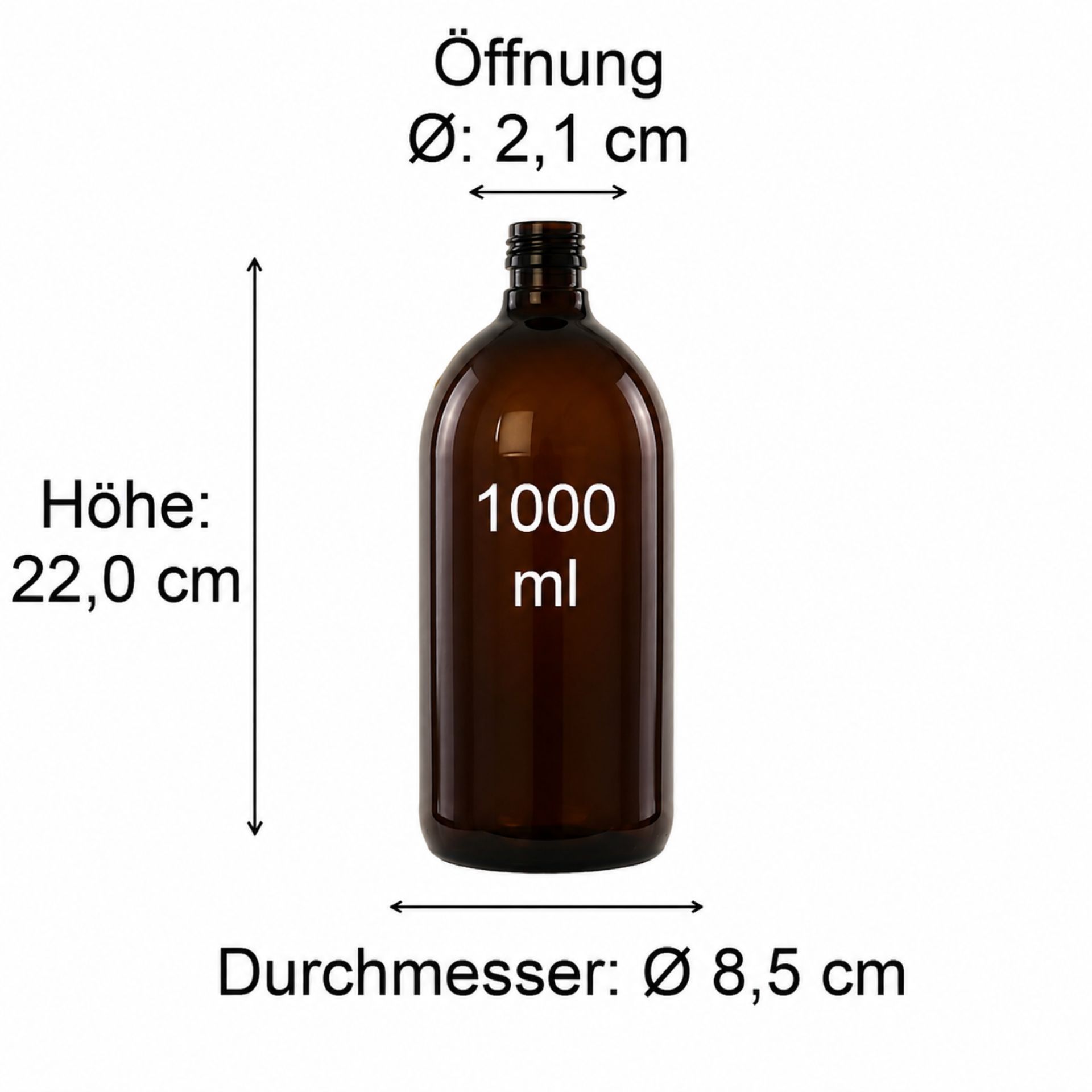 Technische Zeichnung einer PET-Flasche der Marke Vio mit detaillierten Maßen in mm, einschließlich Höhe, Breite und Durchmesser, ideal für Verpackungsdesigner und industrielle Anwendungen.