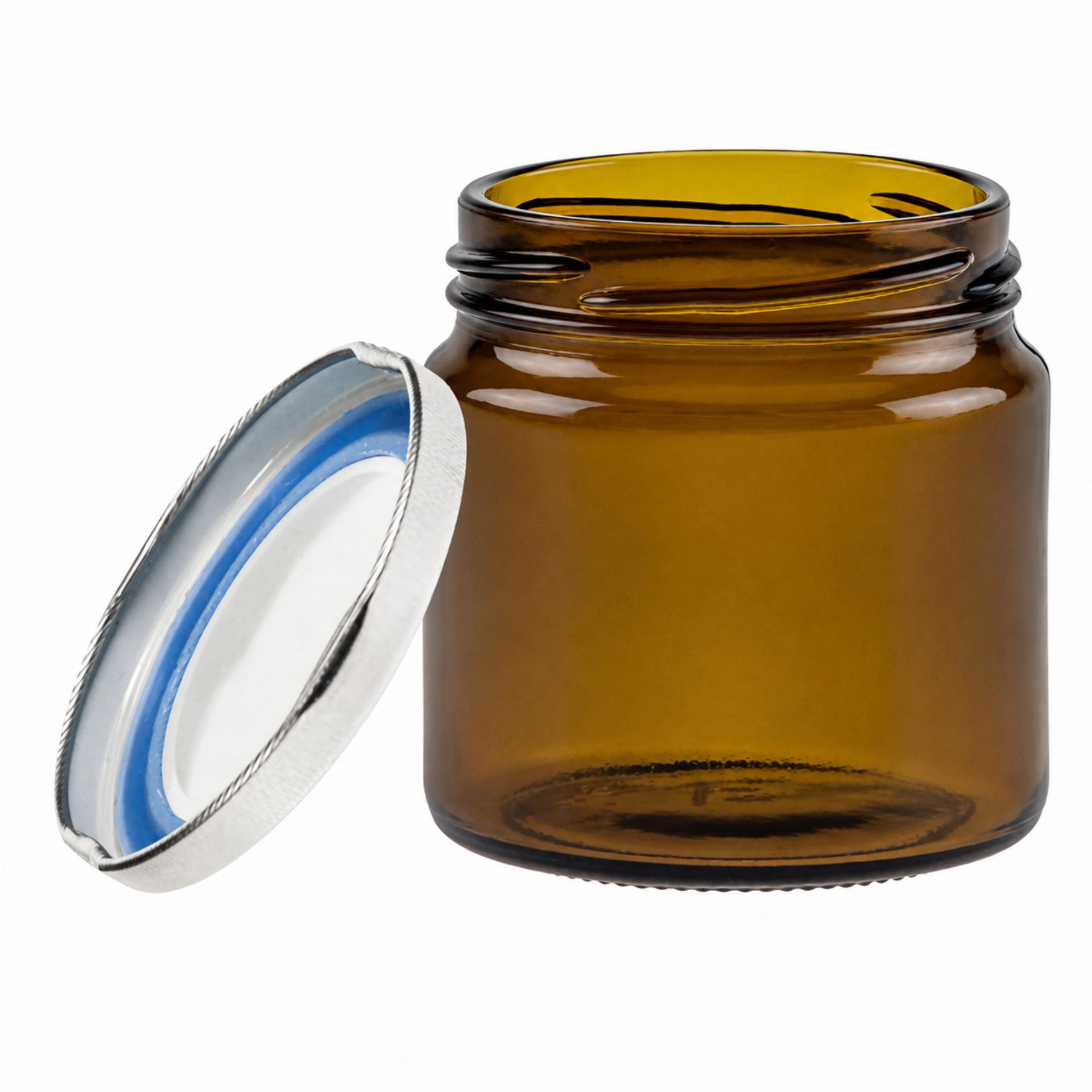 Einmachglas  215 ml braun Rundglas