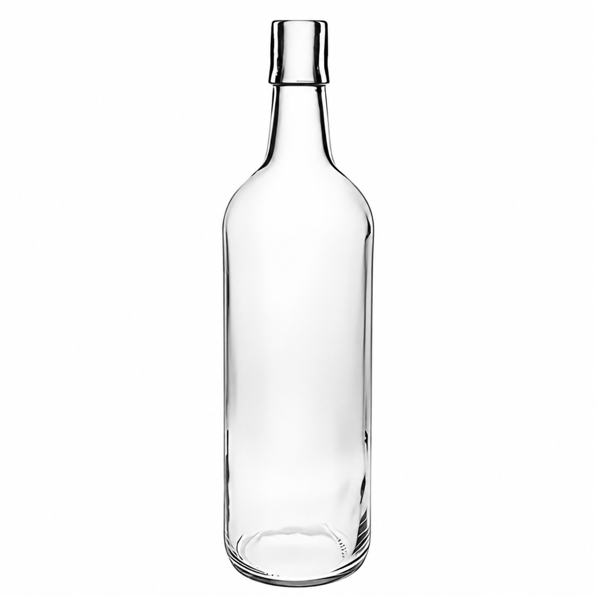 Glasflasche 1000 ml mit Bügelverschluss Kunststoff