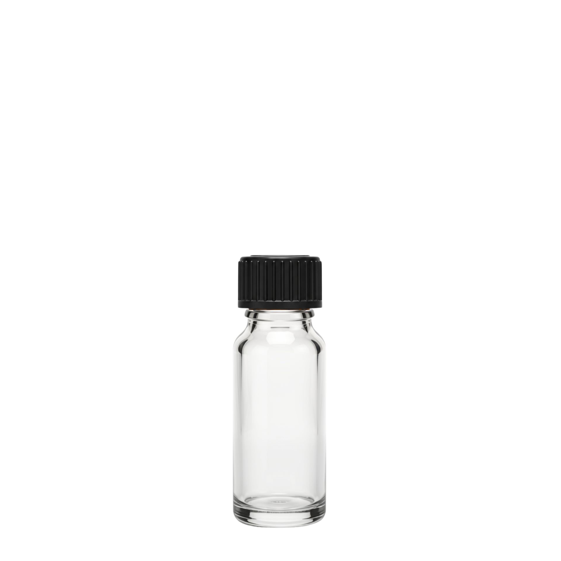 Apothekerflasche 10 ml mit Schraubverschluss aus klarem Glas, ideal zur Aufbewahrung von Flüssigkeiten, Laboranwendungen und Apothekenbedarf. Hochwertiges Design für präzise Dosierung und sichere Lagerung.