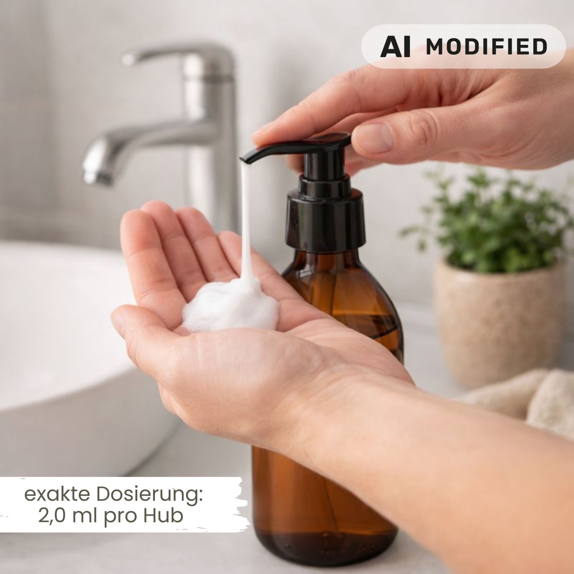 Seifenspender  250 ml Glas Lotionspender