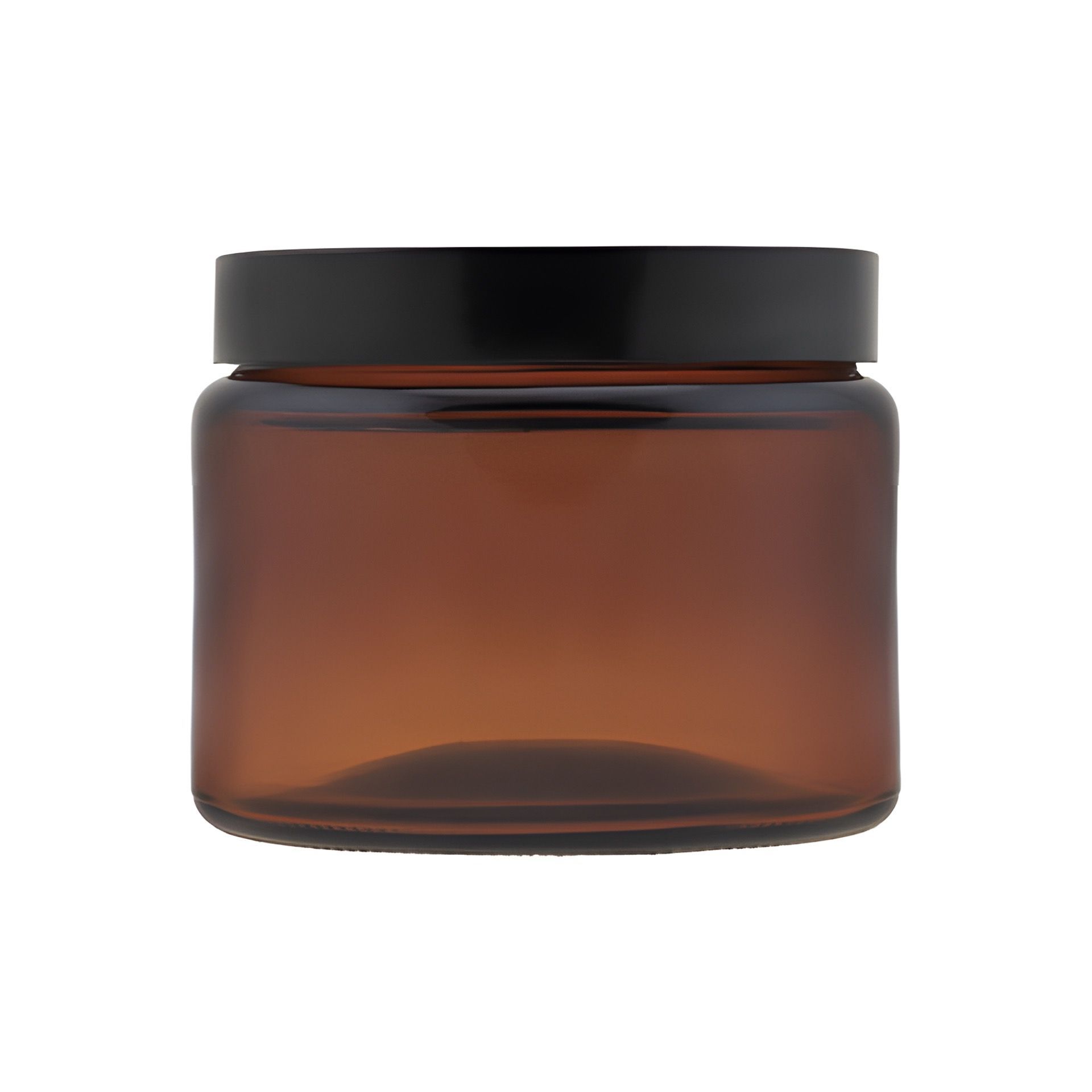Glastiegel 500 ml Cremetiegel braun