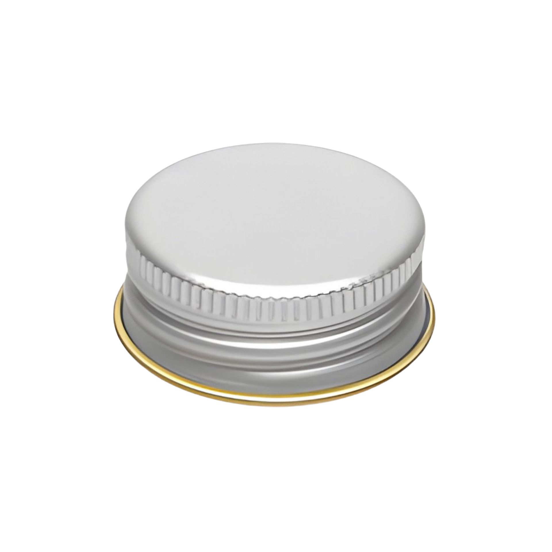 Schraubverschluss Deckel PP 31,5 mit Rollrand Silber Aluminium