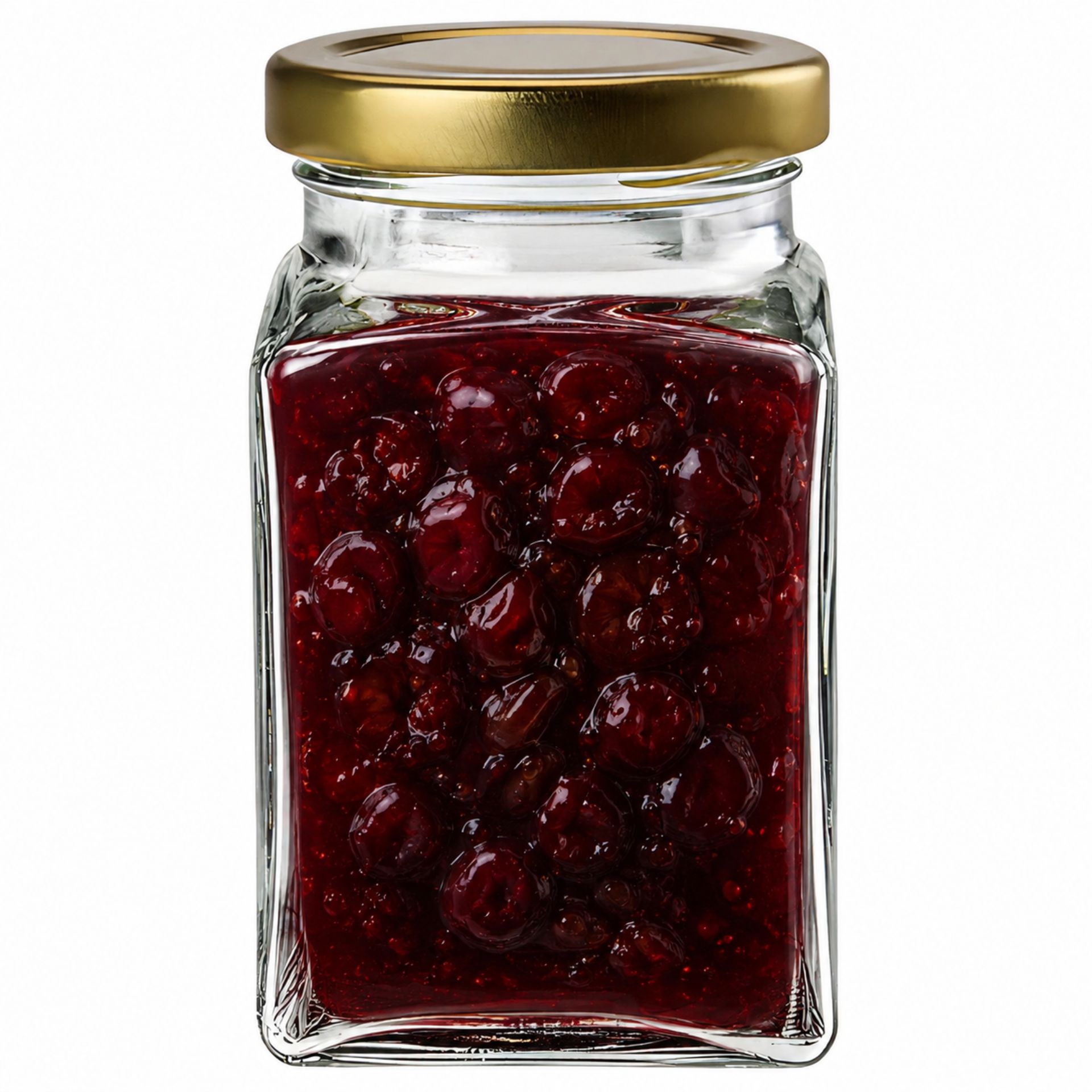 Produktbild eines 260 ml Einmachglases mit Deckel, geeignet für Marmeladen oder konservierte Lebensmittel, erhältlich bei Flaschen, Gläser und Dosen.