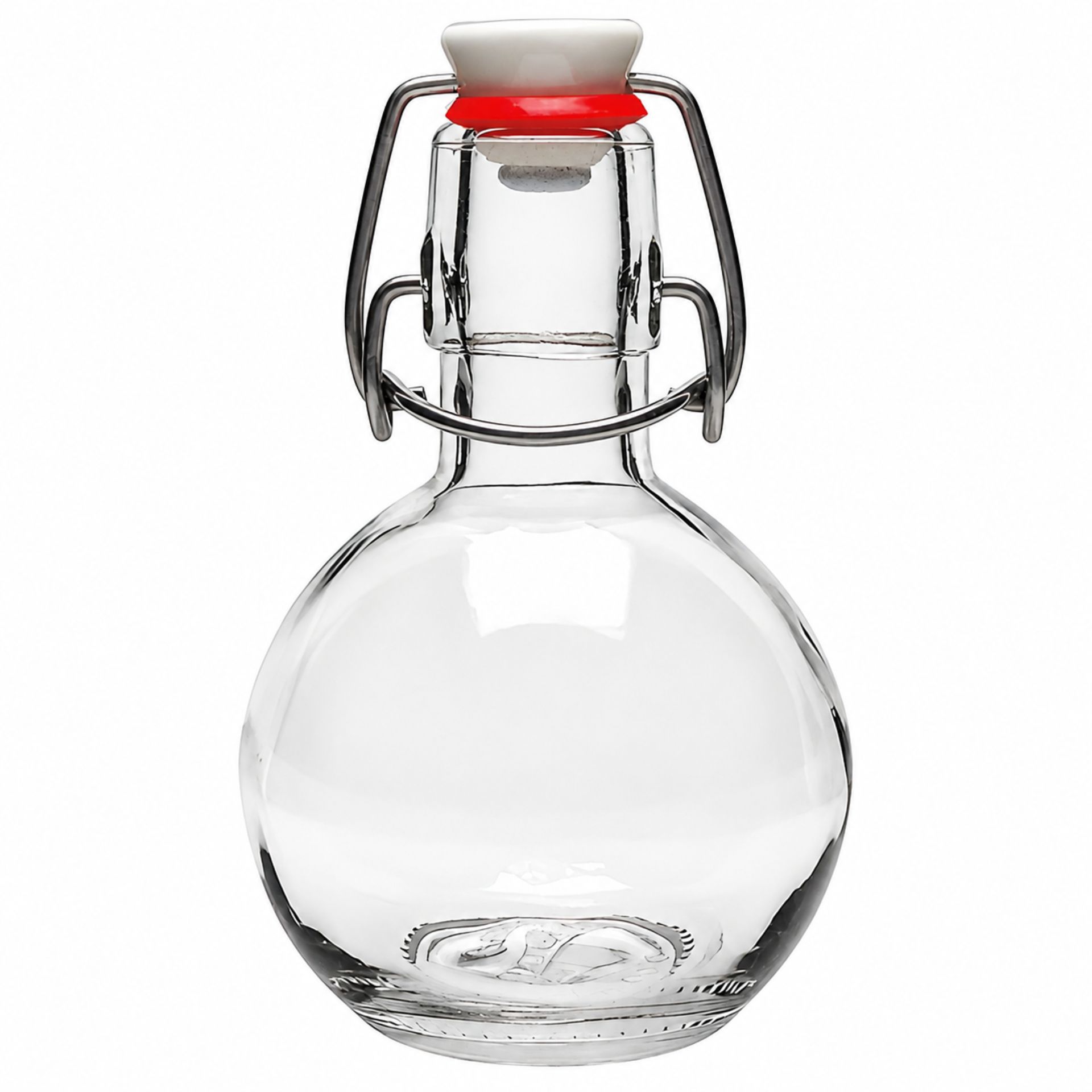 Glasflasche  200 ml Kugel mit Bügelverschluss