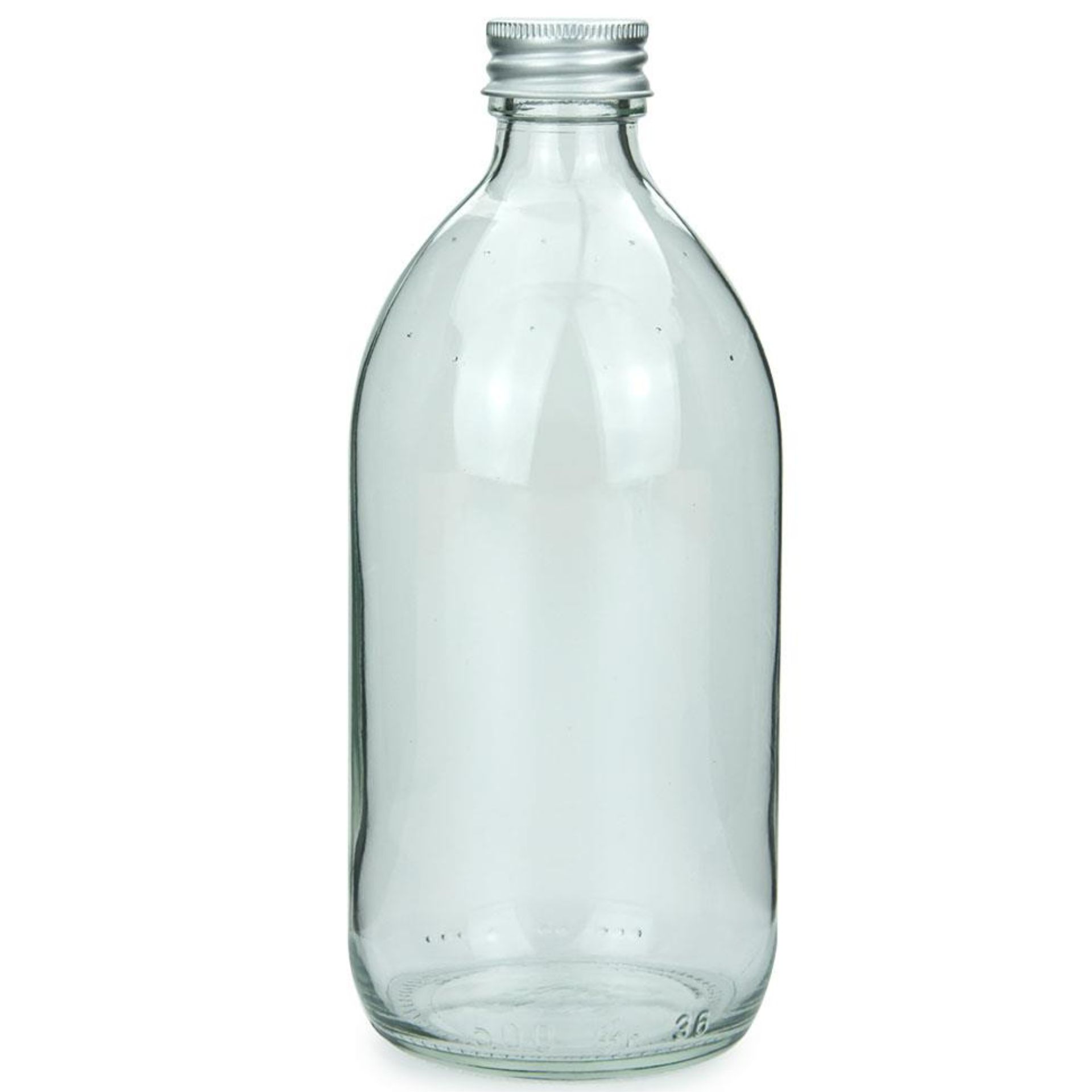Glasflasche 500 ml Sirupflasche mit Schraubdeckel