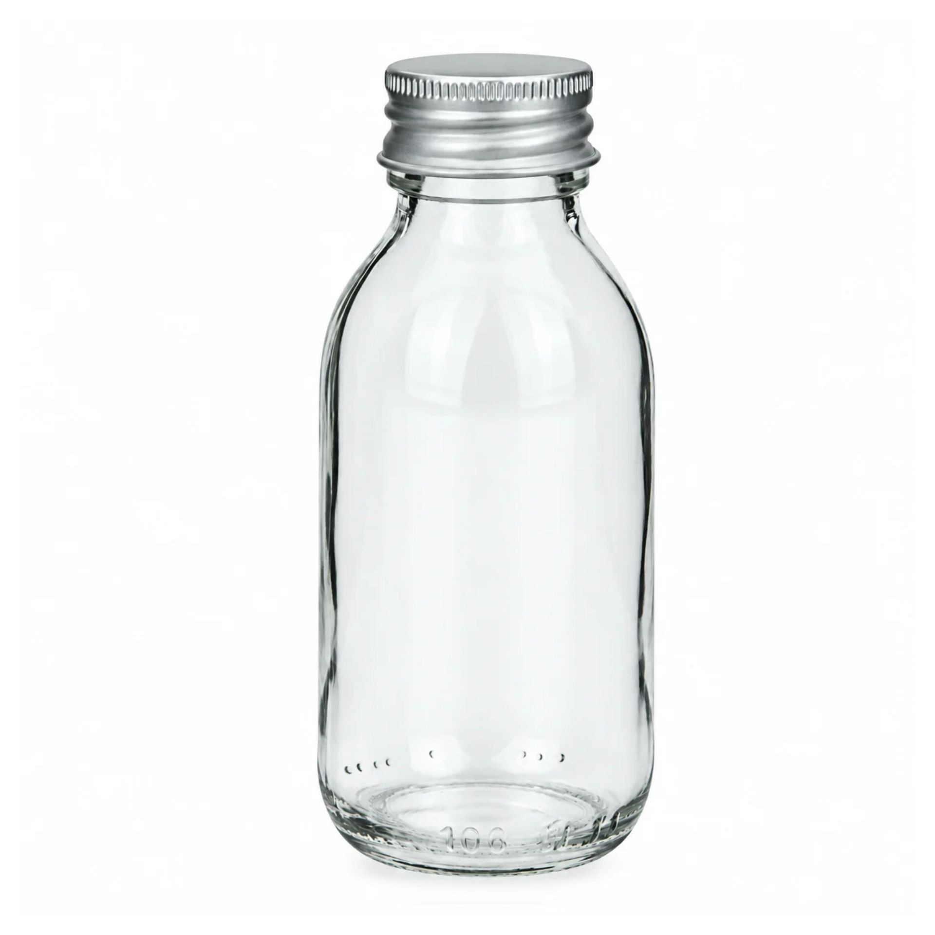 Glasflasche 100 ml Shotflasche mit Schraubdeckel