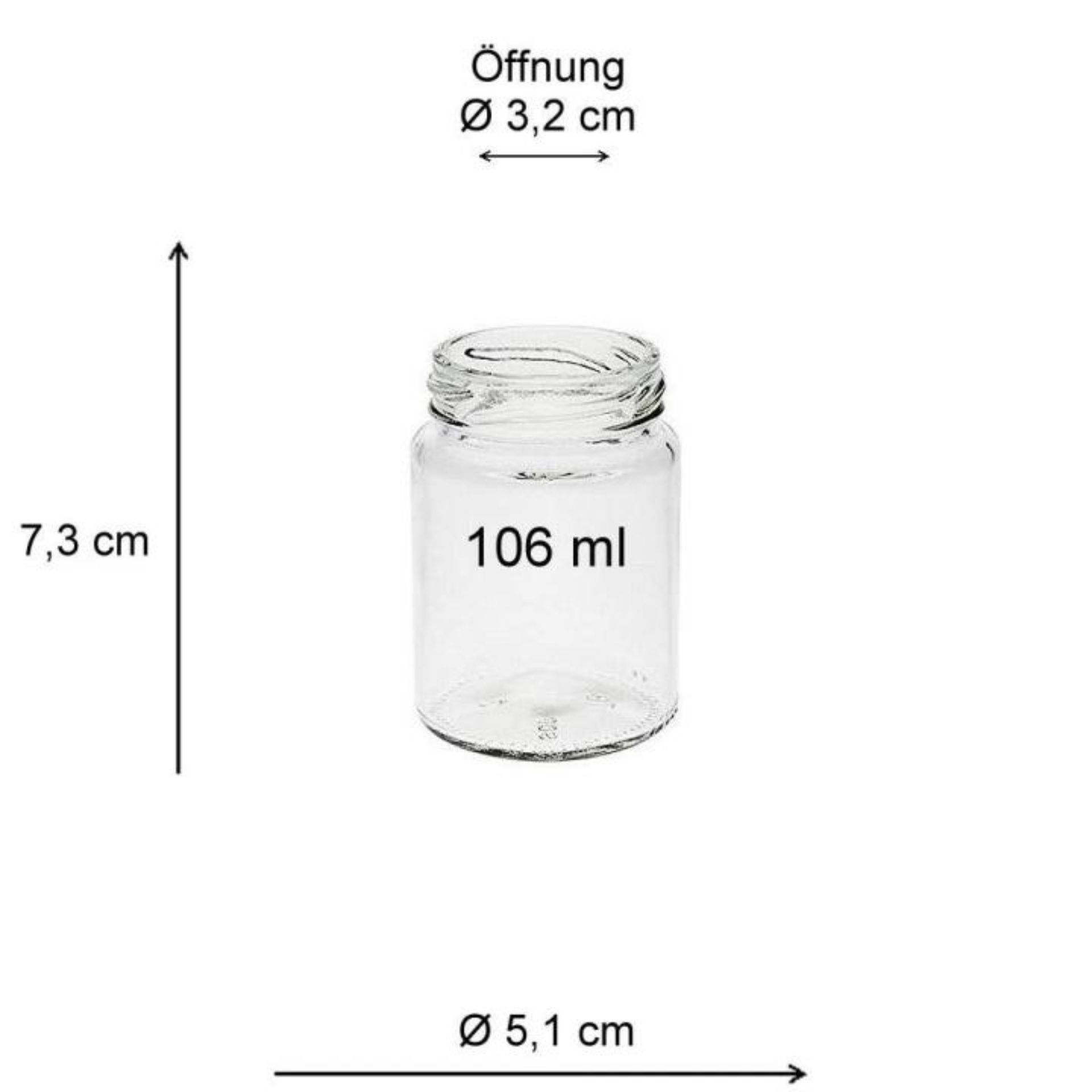 Einmachglas 106 ml rund mit Schraubdeckel in verschiedenen Farben – ideal zum Einkochen und Aufbewahren Einmachglas 106 ml rund mit Deckel in verschiedenen Farben, ideal zum Einkochen, Konservieren und Aufbewahren von Lebensmitteln. Perfekt für Haushalt und Gastronomie. Hochwertiges Glas mit dichtem Verschluss für optimale Frische.