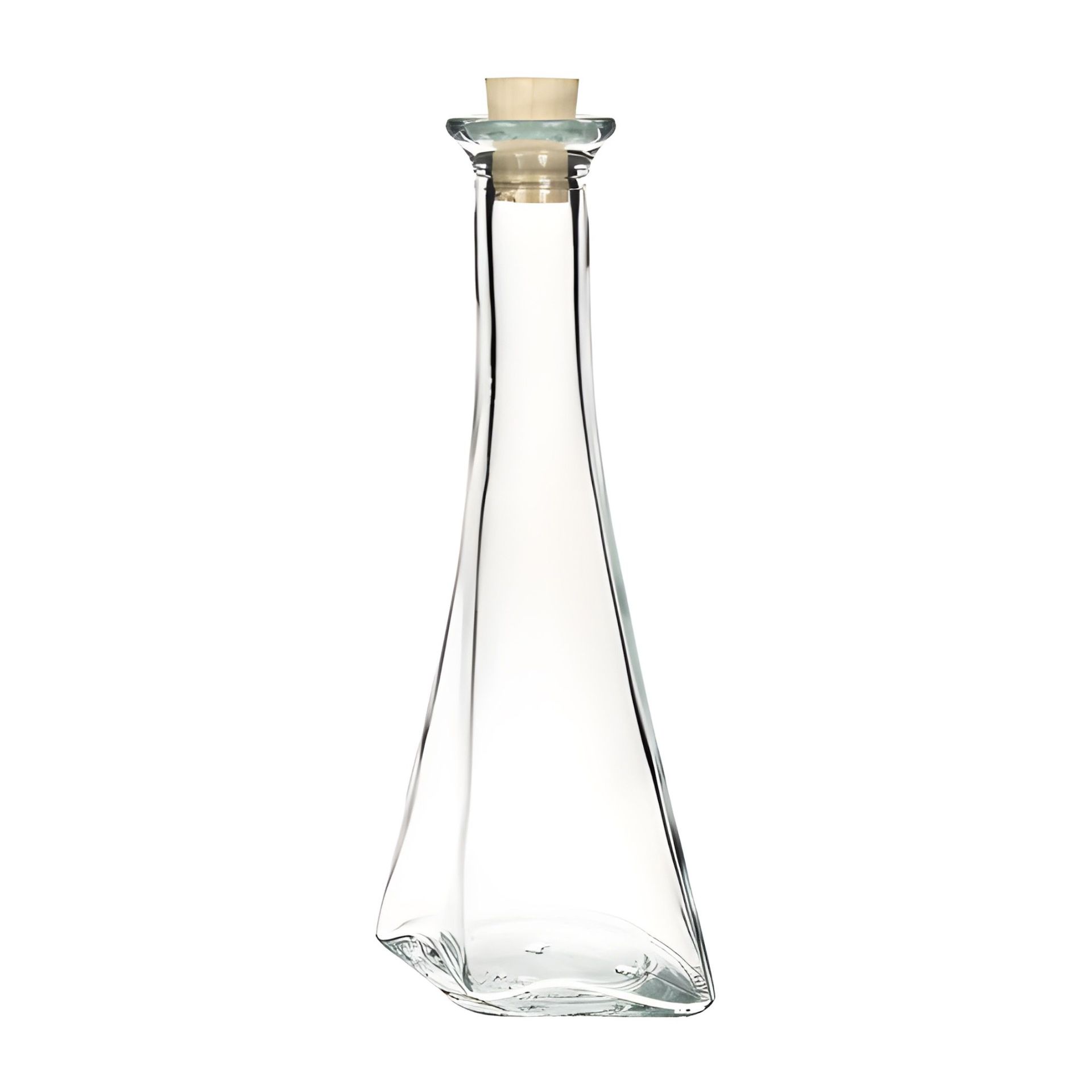 Glasflasche 100 ml Tri mit Korken