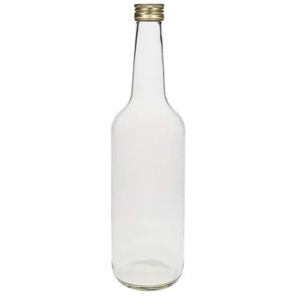 mikken 700 ml Glasflasche mit Schraubverschluss Gradhalsflasche Geradhalsflasche