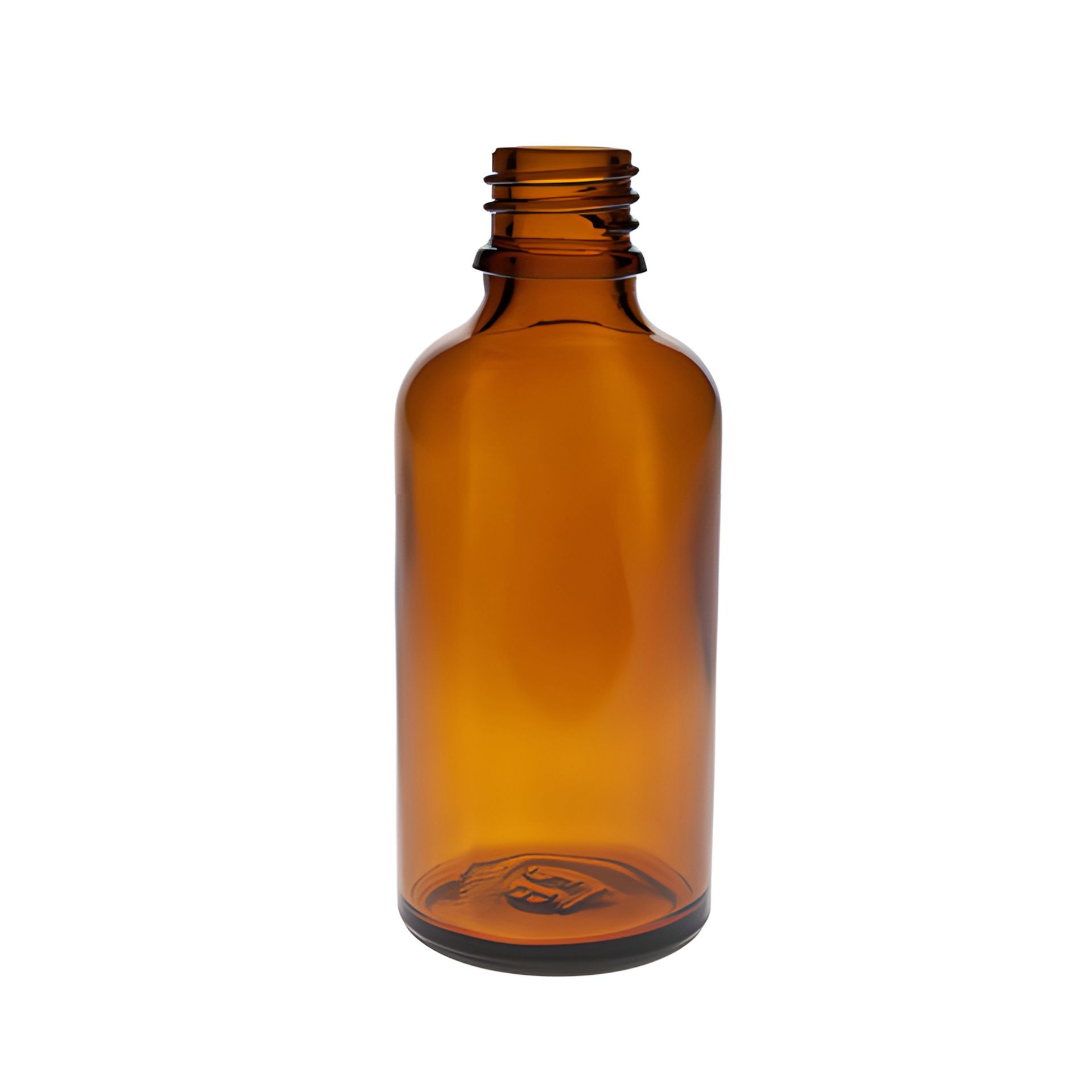 Die Abbildung zeigt eine braune Sprühflasche mit 50 ml Fassungsvermögen. Die Flasche ist mit einem Zerstäuber ausgestattet und eignet sich ideal zum Aufbewahren und Versprühen von Flüssigkeiten wie Parfüm, ätherischen Ölen oder Desinfektionsmitteln.