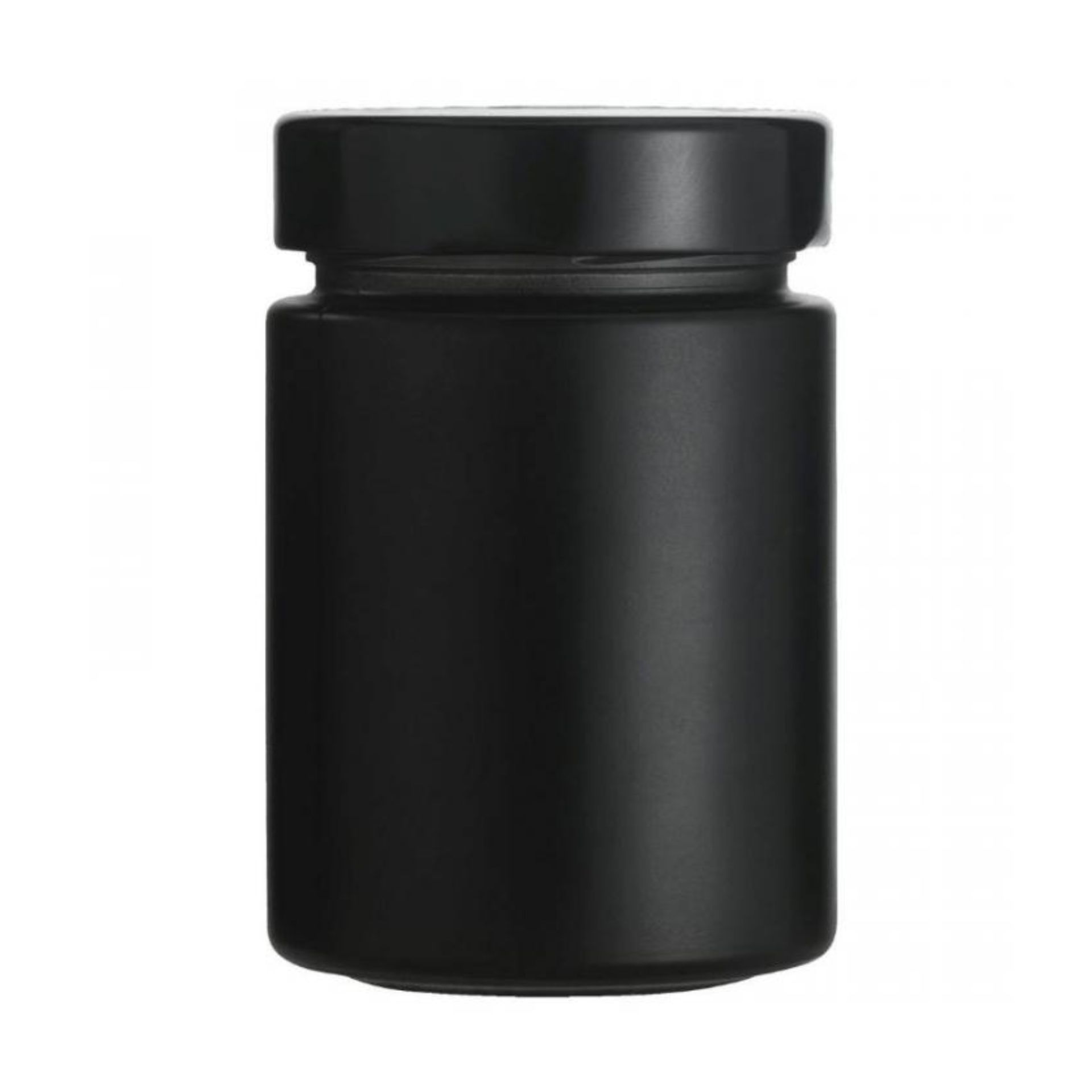 Einmachglas schwarz 125 ml mit Deckel
