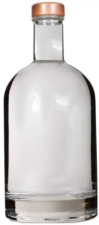500 ml Glasflasche mit Schraubdeckel in Kupfer oder Silber – Vi-e OSL-500SV Glasflasche 500 ml mit Deckel in Kupfer oder Silber, ideal für Getränkeaufbewahrung, stilvolles Design, umweltfreundlich, wiederverwendbar.