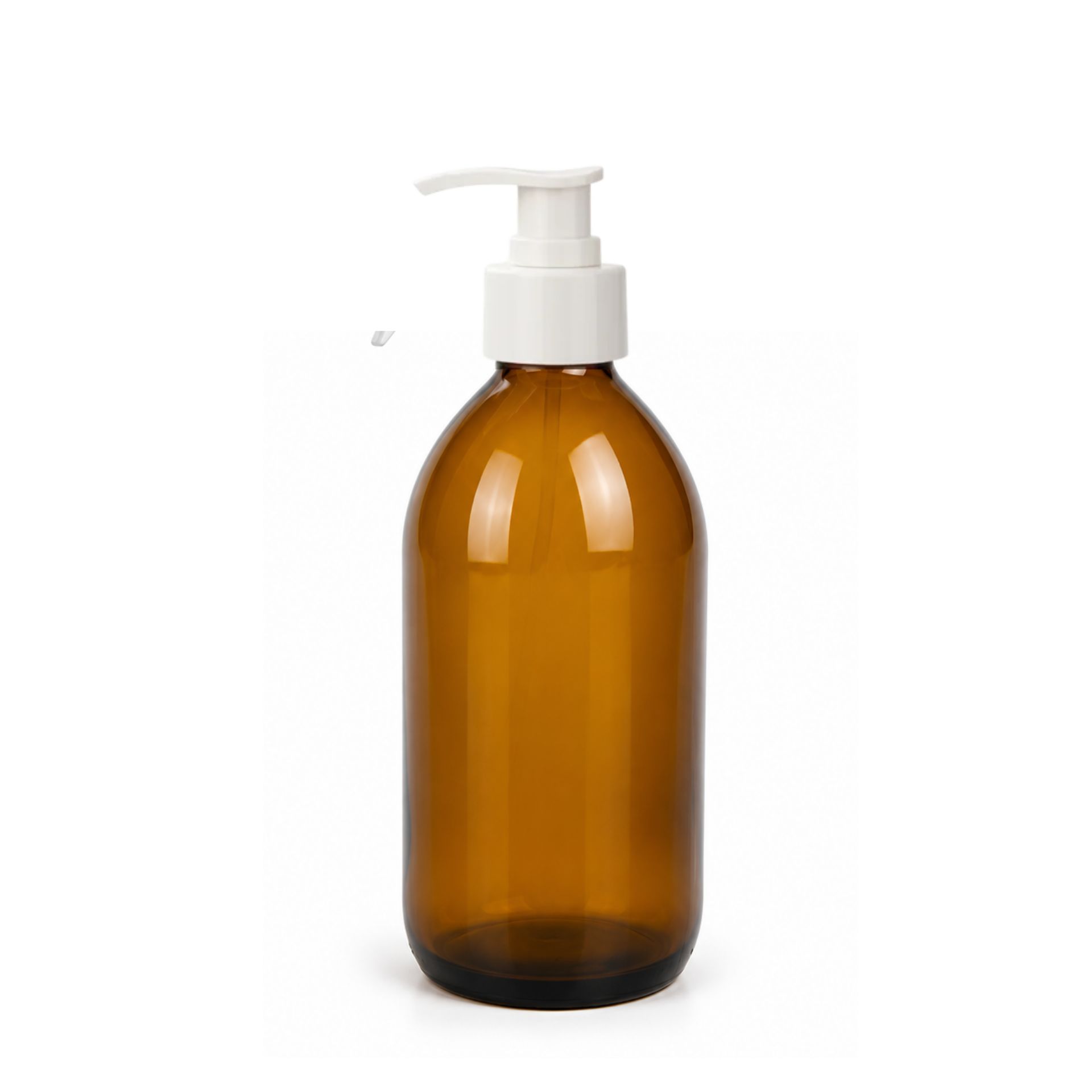Seifenspender  250 ml Glas Braun Lotionspender