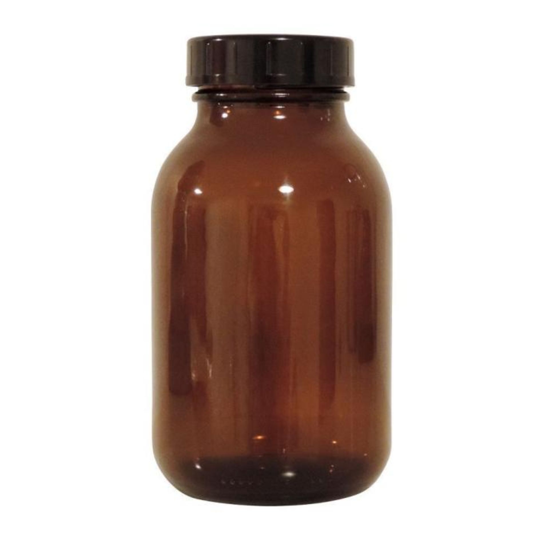 Apothekerflasche 500ml Weithalsflasche Braun mit Schraubdeckel - Hochwertige Aufbewahrungslösung für Flüssigkeiten und Chemikalien, ideal für Labor und Pharmazie.