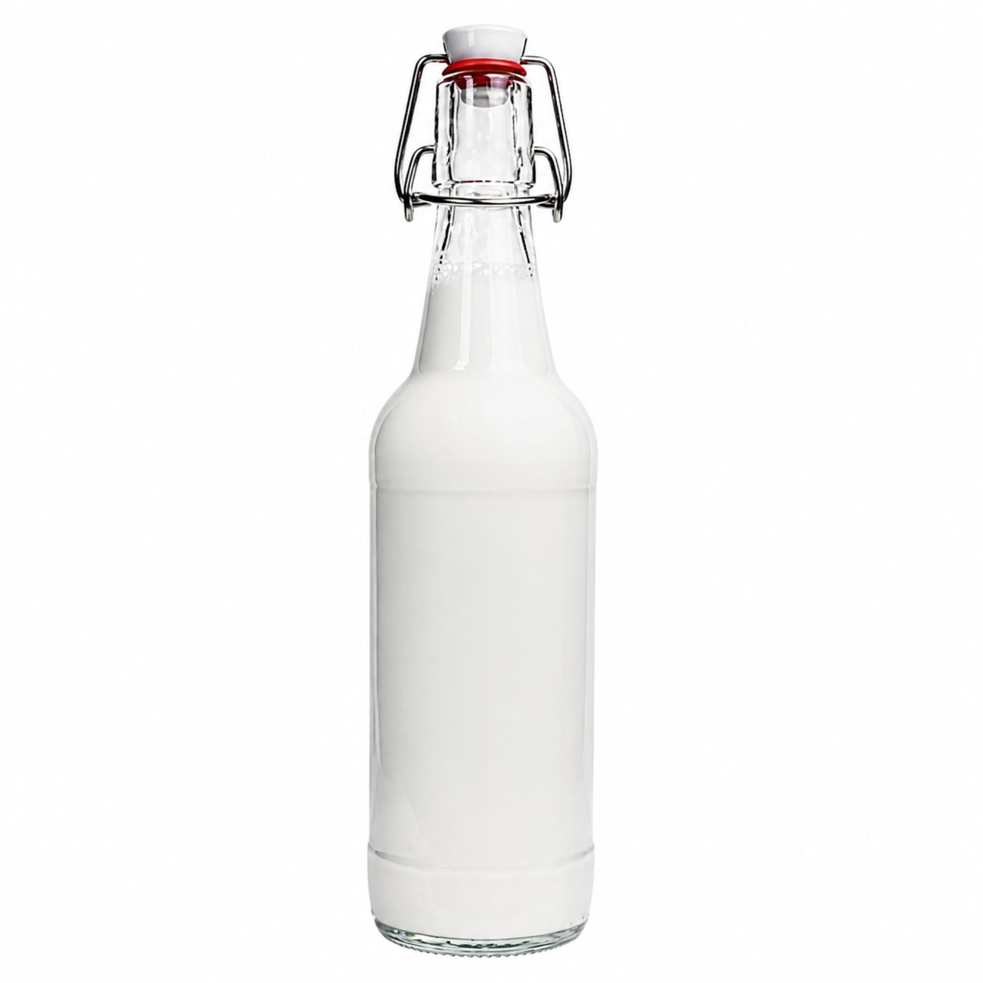 Ein Bild von verschiedenen Flaschen, Gläsern und Dosen, die auf einem weißen Hintergrund arrangiert sind. Die Produkte sind klar zu erkennen und präsentieren eine Vielfalt an Verpackungsmöglichkeiten für Getränke.