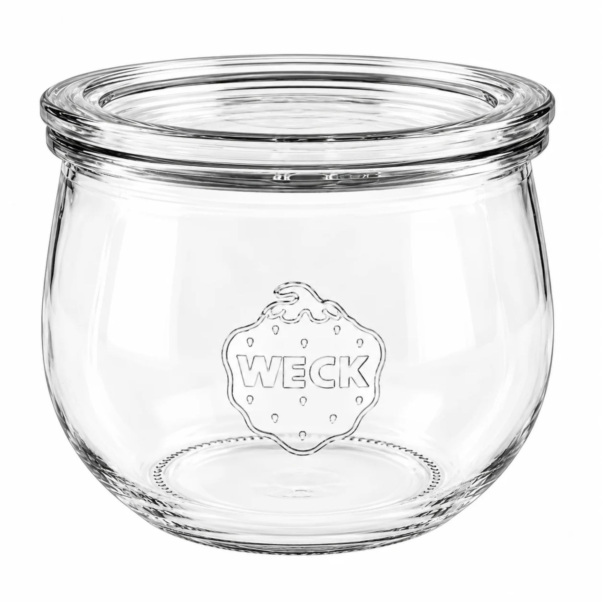 WECK Tulpenglas  580 ml Rundrandglas mit Deckel