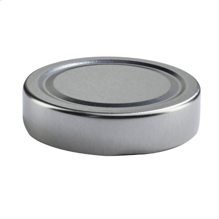 Schraubverschluss TO 70 Deep Silber – Pasteurisierbarer Metalldeckel für Gläser und Flaschen Schraubverschluss Deckel TO 70 Deep Silber, pasteurisierbar, geeignet für Einmachgläser und Konservierung - Artikelbild