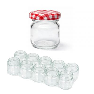 Kleine Einmachgläser 10x40 ml mit Schraubdeckel 