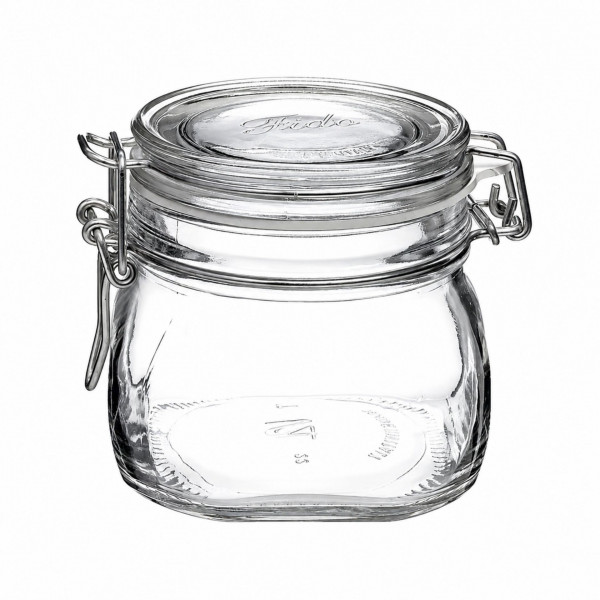 Bormioli Bügelverschlussglas 500 ml eckig